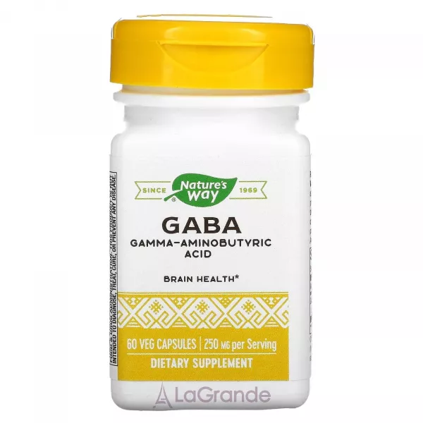 Nature's Way GABA 250 mg ĳ������ ������� ��� ���'�� 