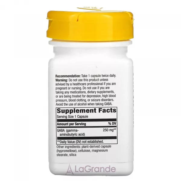 Nature's Way GABA 250 mg ĳ������ ������� ��� ���'�� 