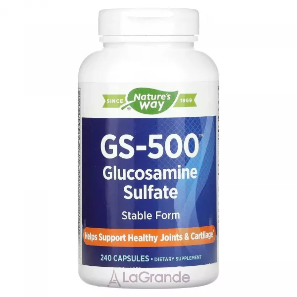 Nature's Way GS-500 Glucosamine Sulfate ����������� ������� ��� ��������� �������� 