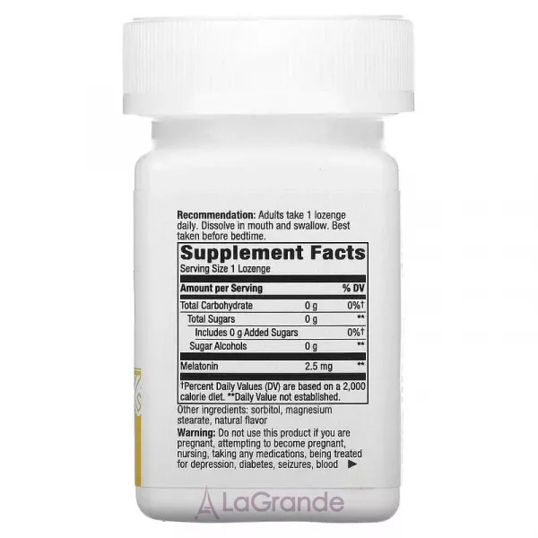 Nature's Way Melatonin Lozenge 2.5 mg ��������� ���������� ��� ��������� ���, 2.5 ��