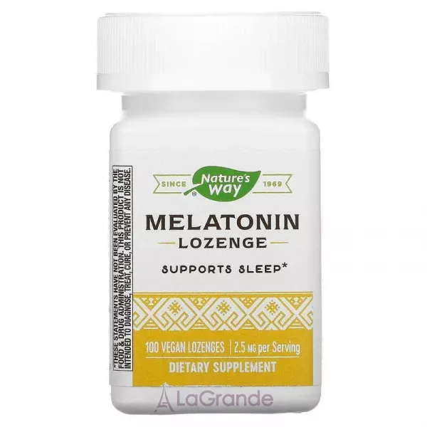 Nature's Way Melatonin Lozenge 2.5 mg ��������� ���������� ��� ��������� ���, 2.5 ��