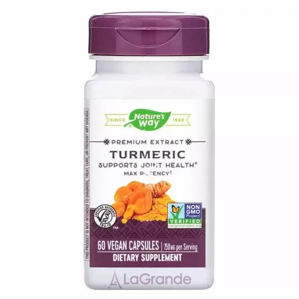 Nature's Way Turmeric 750 mg ����������� ������� 