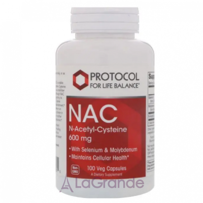 Protocol for Life Balance NAC N-Acetyl-Cysteine 600 mg          