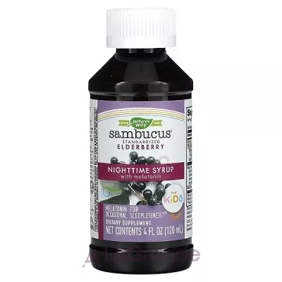 Nature's Way Nighttime Syrup with Melatonin ͳ    