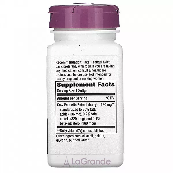 Nature's Way Saw Palmetto 160 mg ĳ������ ������� 