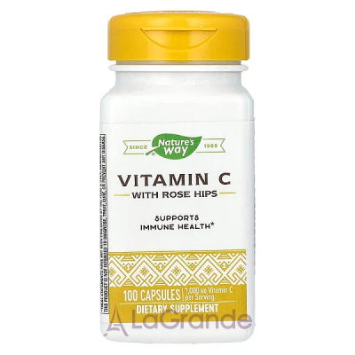 Nature's Way Vitamin C with Rose Hips 1000 mg  C  , 1000 