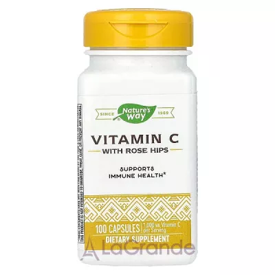 Nature's Way Vitamin C with Rose Hips 1000 mg  C  , 1000 