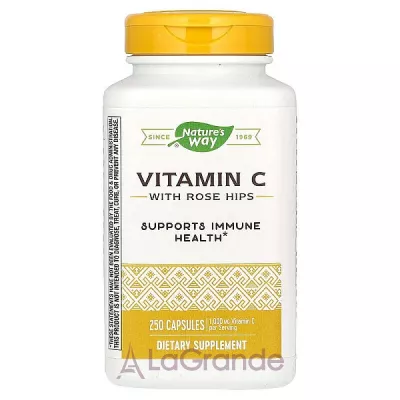 Nature's Way Vitamin C with Rose Hips 1000 mg  C  , 1000 