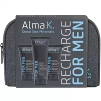 Alma K. Recharge Travel Kit For Men �������� ����� ��� ������ (sh/gel/75ml + ash/balm/40ml + sh/balm/40ml bag)