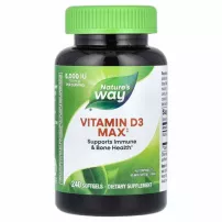 Nature's Way Vitamin D3 Max 5000 IU ����������� ������� "������� �-3, ������������ ����", 5000 ��