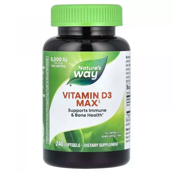 Nature's Way Vitamin D3 Max 5000 IU ĳ������ ������� 