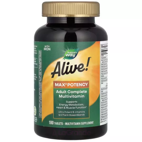 Nature's Way Alive! Max3 Daily Multivitamin ������������