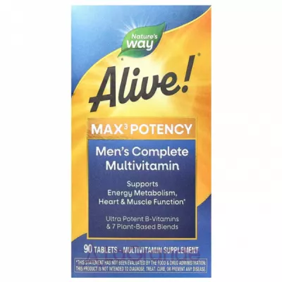 Nature's Way Alive! Max3 Potency Men's Complete Multivitamin   