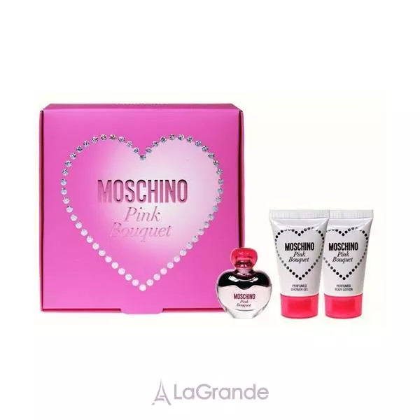 Moschino Pink Bouquet ���� (����������� ���� 5 �� + ������� ��� ��� 25 �� + ���� ��� ���� 25 ��)
