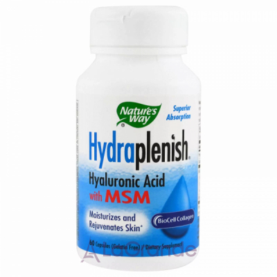 Nature's Way Hydraplenish Hyaluronic Acid With MSM ĳ      