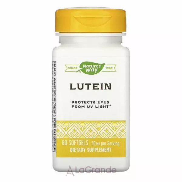 Nature's Way Lutein 20 mg ĳ������ ������� ��� ������� ���� �� ����������������� ������������� 