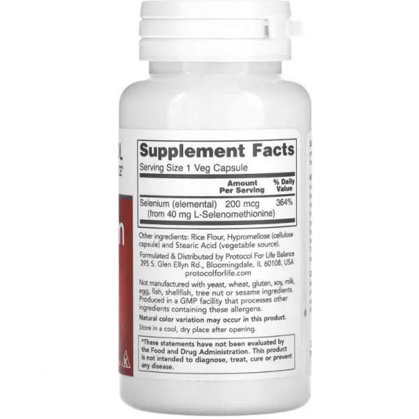 Protocol for Life Balance Selenium 200mcg ������� ������� ��� �������� ����������� ������� 