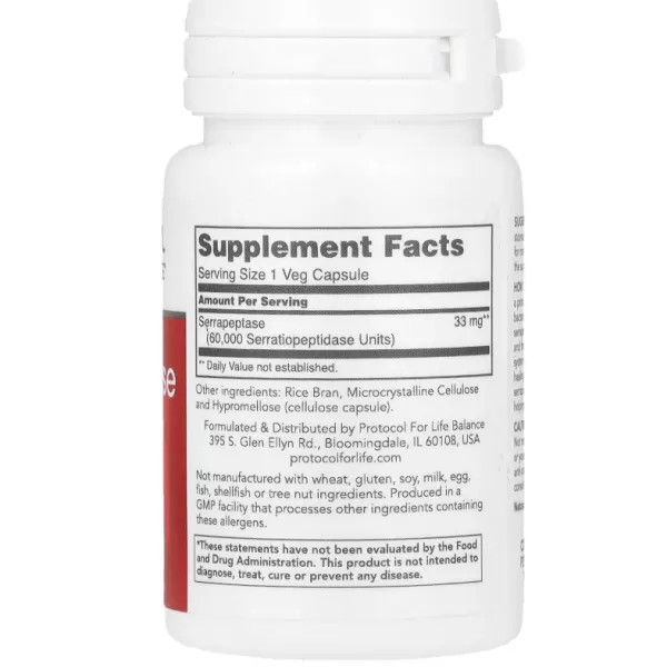 Protocol for Life Balance Serrapeptase 60,000 ������� ������� ��� �������� �������� ������� 
