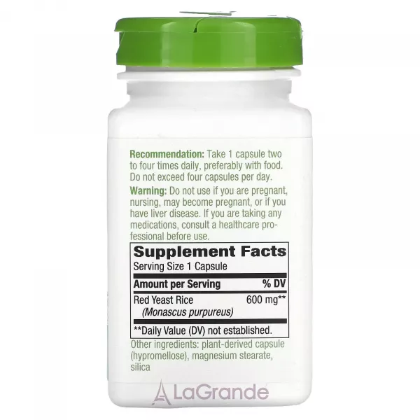 Nature's Way Red Yeast Rice 600 mg ����������� ������� 