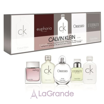 Calvin Klein Men Mini Set  (Obsession Men 10  + Eternity for Men 10  + CK One 10  + CK All 10  + Euphoria Men 10 )