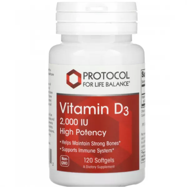 Protocol for Life Balance Vitamin D-3  2000IU ������� D3 ������� ������������� 2000 �� � ������ ���������
