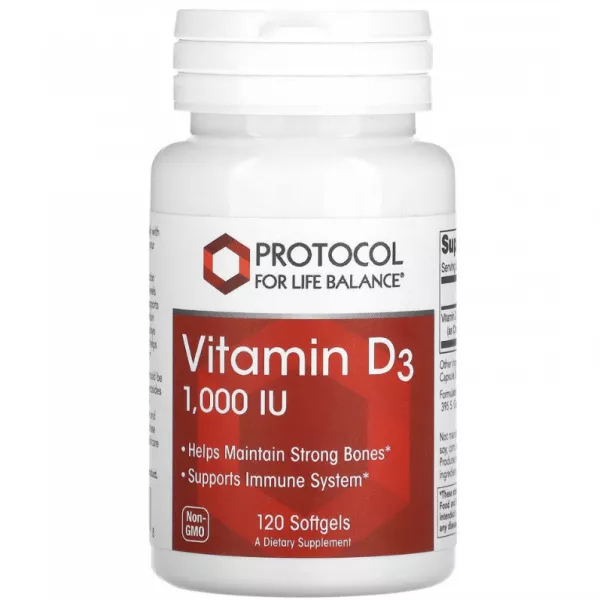 Protocol for Life Balance Vitamin D-3 1000IU ������� D3 1000 �� � ������ ���������