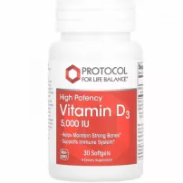 Protocol for Life Balance Vitamin D-3 5000 IU ������� D3 �������������� 5000 �� � ������ ���������