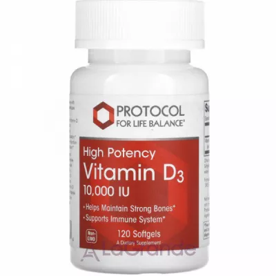 Protocol for Life Balance Vitamin D3 10,000 IU  D3 10 000    