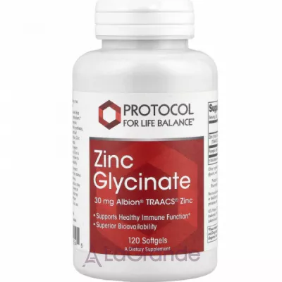 Protocol for Life Balance Zinc Glycinate 30 mg       