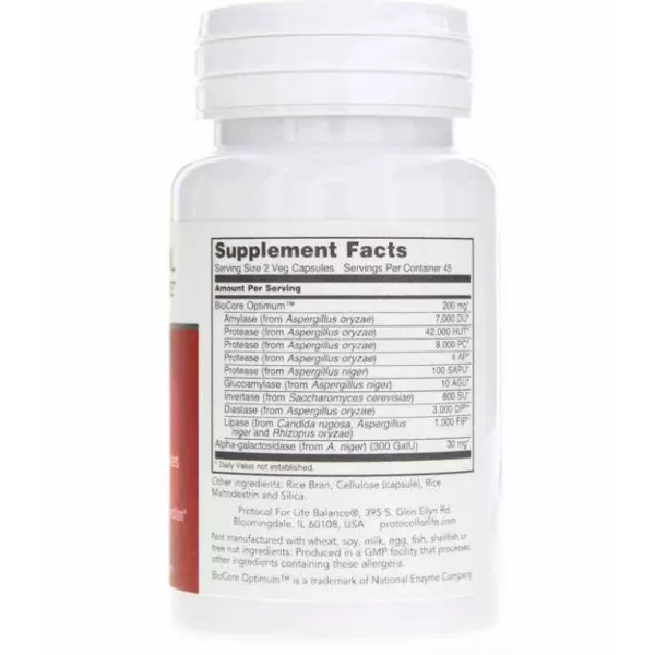 Protocol for Life Balance BioCore� Enhanced Enzymes� ������� ������� ��� ����������� 