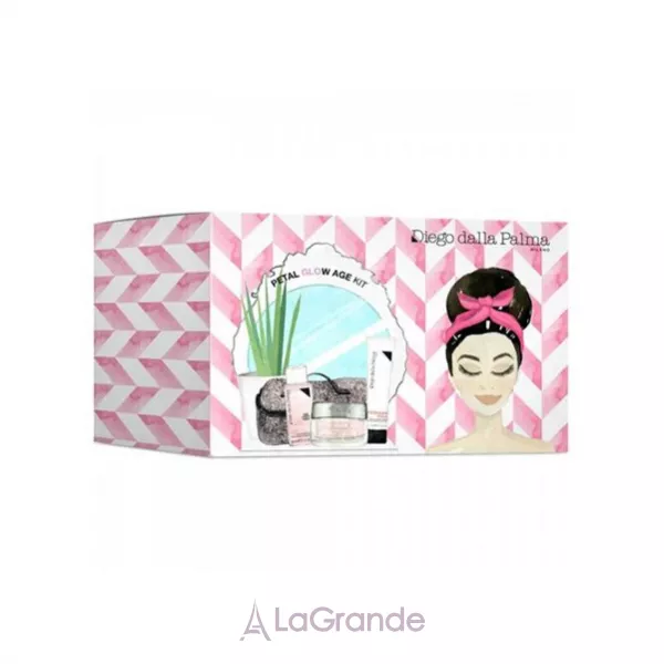 Diego Dalla Palma Petal Glow Age Kit (cr/face, 50 ml + oil/face, 50 ml + cr/hand, 30 ml + cosmetic bag) ���� ��� ������� �� ����� ������� 