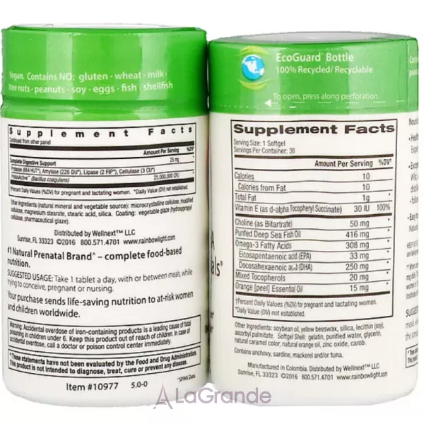 Rainbow Light Prenatal One plus Prenatal DHA Smart Essentials ����� ��� � ���������� ��� ����������