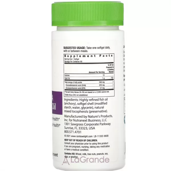 Rainbow Light Prenatal DHA Omega-3 Fish Oil ����� ��� ��� ���������� � ������ ���������