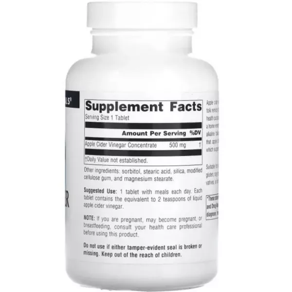 Source Naturals Apple Cider Vinegar 500 mg ������� ������� 