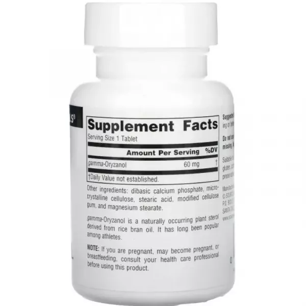 Source Naturals Athletic Series Gamma Oryzanol 60 mg ������� ������� ��� ������ �������� ����� 