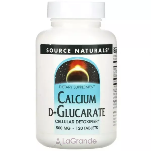 Source Naturals Calcium D-Glucarate 500 mg ������� ������� ��� ���������� ������������ � �������� 