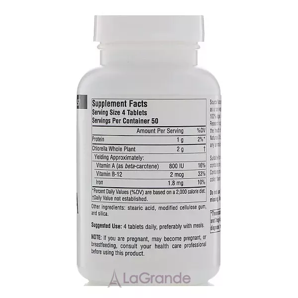 Source Naturals Chlorella 500 mg ������� ������� ��� ���������  ������ � ���������� 