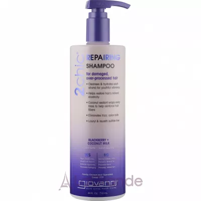 Giovanni 2chic Repairing Shampoo Blackberry & Coconut Milk           