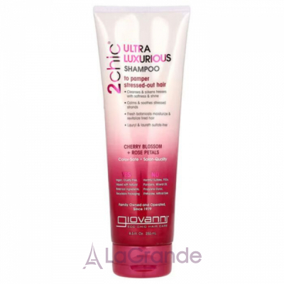 Giovanni 2 Chic Ultra-Luxurious Cherry Blossom Rose Petals Shampoo   ,        