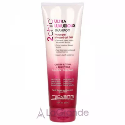 Giovanni 2 Chic Ultra-Luxurious Cherry Blossom Rose Petals Shampoo   ,        