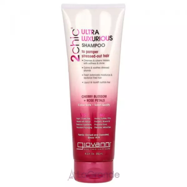 Giovanni 2 Chic Ultra-Luxurious Cherry Blossom Rose Petals Shampoo ������� ��� ����������, �������� ������� � ������� ����� �� ���������� ������