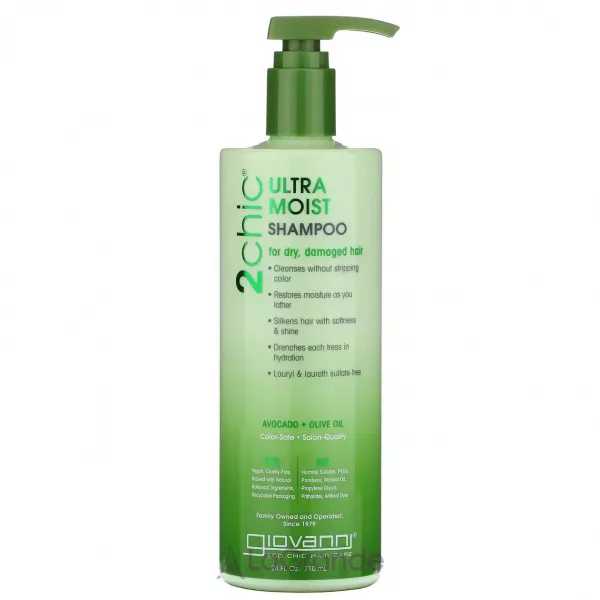 Giovanni 2chic Ultra-Moist Shampoo Avocado & Olive Oil ������-����������� ������� ��� ����� � ������������ ����� � ������� � ��������� ������