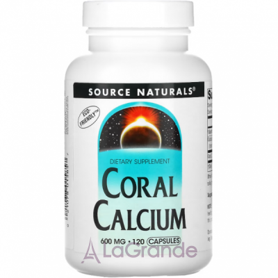 Source Naturals Coral Calcium 600 mg    '  