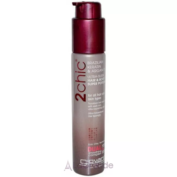 Giovanni 2chic Ultra-Sleek Brazilian Keratin & Argan Oil ������������� �������� ��� ����� � ����������� ��������� � ��������� ������