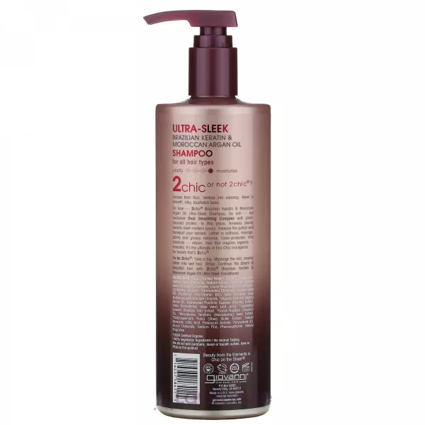 Giovanni 2chic Ultra-Sleek Brazilian Keratin + Moroccan Argan Oil ������� ��� ������� � ��������� �� ��������� ������