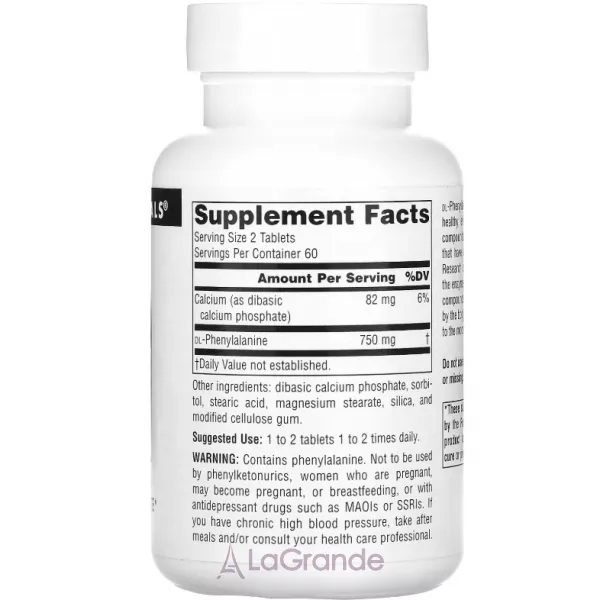 Source Naturals DLPA 375 mg ������� ������� ��� ��������� ����������� � �������������� ��������� 