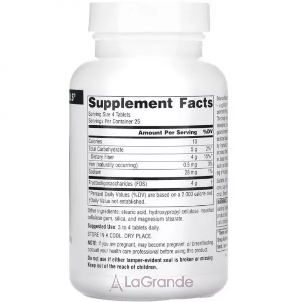 Source Naturals  FOS 1,000 mg ������� ������� ��� �������� ������� ��������� 