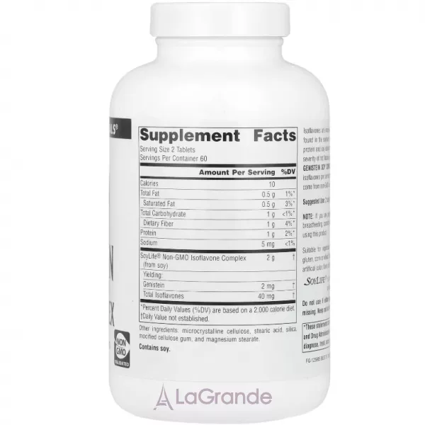 Source Naturals Genistein Soy Complex 1,000 mg ������� ������� ��� ����������� �������� ������� ��������� 