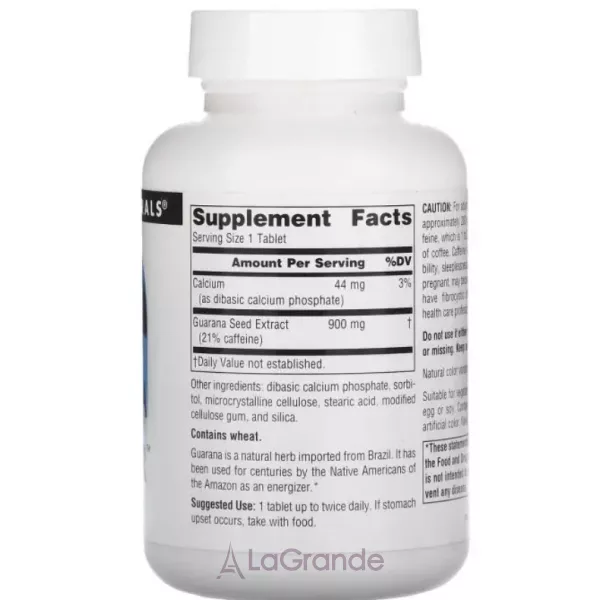 Source Naturals Guarana Energizer 900 mg ������� ������� ��� ����������  ����������� ������� ������� 