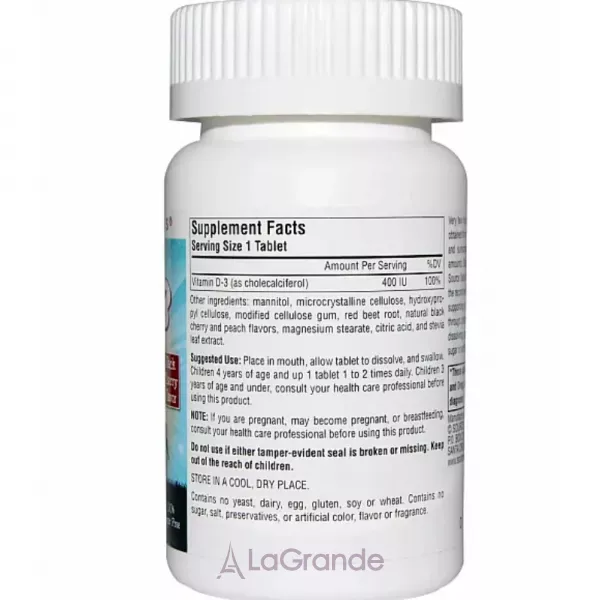 Source Naturals Kids D-3 400 IU ������� D3 ��� ����� ����������������� �� ������ ������ �����